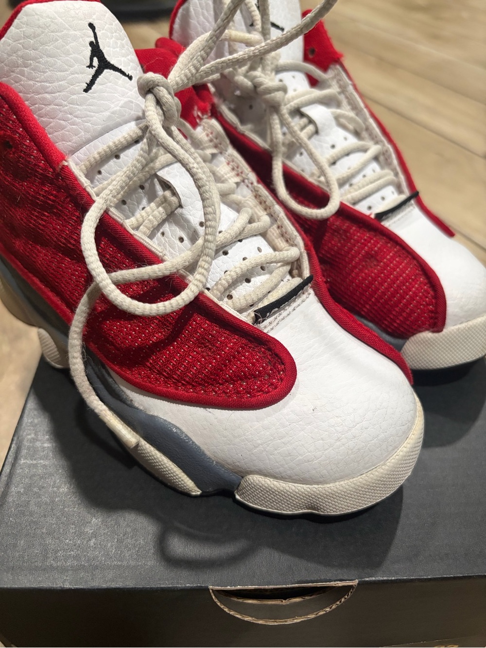 Jordan 13 Retro Gym Red/Black-Flint Gray-White sneakers in US 11C - Picture 14 of 14